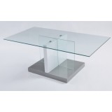 Modern Oblong Glass Coffee Table 120x65cm 